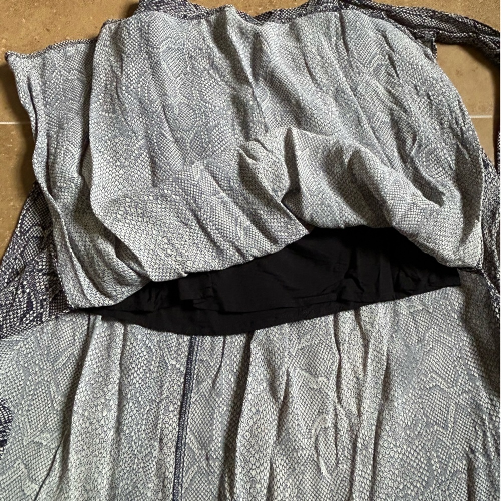 Maeve Gray Snake Print Midi Skirt - Picture 6 of 10